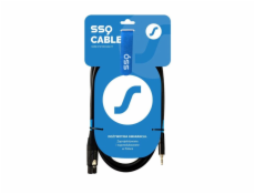 SSQ XLRMi3 - XLR female - Jack stereo 3 5 mm cable   3 m