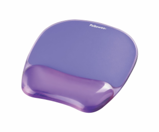 Fellowes CRYSTAL Mouse & Wrist Pad gel fialový