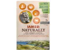 IAMS Naturally Senior s novozélandským jehněčím v omáčce - mokré krmivo pro kočky - 85g