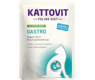 KATTOVIT Feline Diet Gastro Turecko s rýží - mokré krmivo...