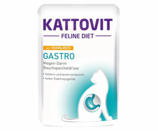 KATTOVIT Feline Diet Gastro Kuře s rýží - mokré krmivo pr...