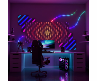 Twinkly Matrix – 480 RGB LED Světla ve tvaru perly čirý d...