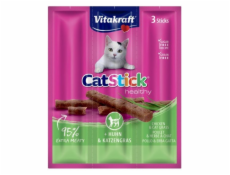 VITAKRAFT CatStick Mini Chicken with grass - cat treats - 3 pcs