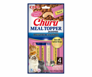 INABA Churu Meal Topper Tuna with salmon - cat treats - 4...