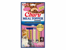 INABA Churu Meal Topper Tuna with salmon - cat treats - 4 x 14g