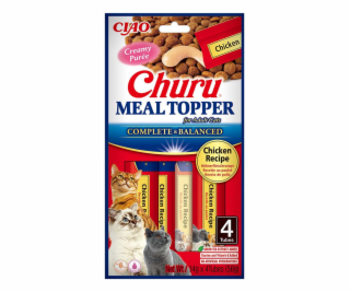 INABA Churu Meal Topper Chicken - cat treats - 4 x 14g