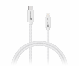 CONNECT IT Wirez USB-C -> Lightning, 27 W, 1 m, bílá