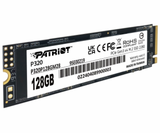 PATRIOT P320 128GB SSD / Interní / M.2 PCIe Gen3 x4 NVMe ...