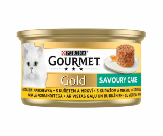 GOURMET GOLD - Slaný dort s kuřecím masem a mrkví 85g