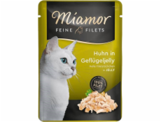 MIAMOR Feine Filets Chicken with poultry jelly - wet cat food - 100g