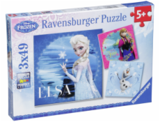 Ravensburger Elsa, Anna & Olaf 3 X 49 dielne puzzle     Frozen