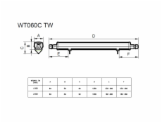 Philips Oprawa hermetyczna LED 46W WT060C LED56S/840 PSU TW1 L1500 5600lm 4000K 911401876980