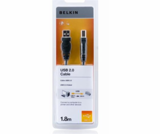 Belkin kabel USB 2.0. A/B řada standard, 1,8m