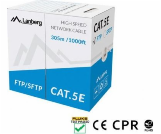 SFTP kabel Cat.5e 305m plný CU LCS5-11CU-0305-S šedý