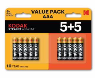 Kodak XTRALIFE Alkaline AAA Battery 10 (5+5 pack)