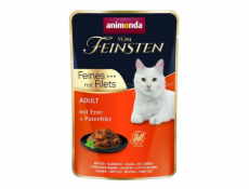 ANIMONDA vom Feinsten Duck  turkey fillet - wet cat food - 85 g