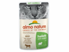 ALMO NATURE Hairball - mokré krmivo pro dospělé kočky - hovězí maso - 70g