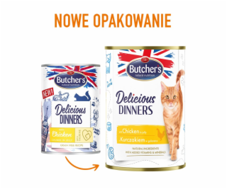 BUTCHER S Delicious Dinners Chicken Jelled Pieces - mokré...