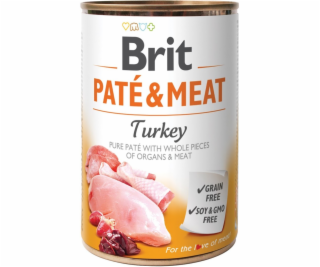 BRIT Paté & Meat with Turkey - mokré krmivo pro psy - 400g