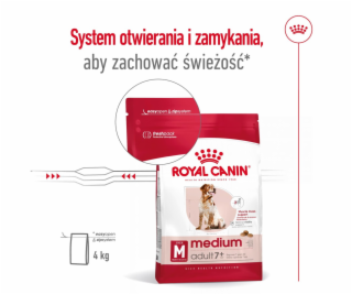 ROYAL CANIN Medium Adult 7+, granule pro psy 15kg