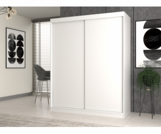 Topeshop IGA 160 BIEL B KPL bedroom wardrobe/closet 7 she...