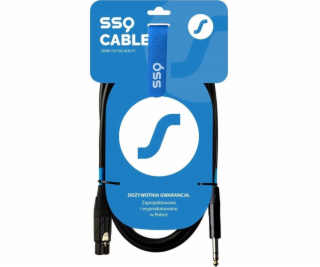 SSQ XLRJS3 - XLR female - Jack stereo 6 3 mm cable   3 m