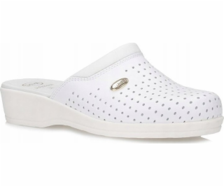 Scholl Clog Backguard - unisex white clogs  size 38