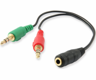 Equip Equip Audio Splitter Y-Kabel samice -> 2x samec kabel