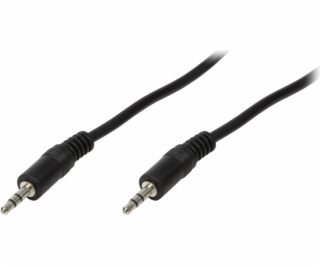 Kabel LogiLink Jack 3,5 mm – Jack 3,5 mm 1 m černý (CA1049)