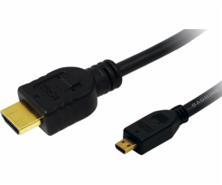 LogiLink HDMI Micro - HDMI kabel 1m černý (CH0030)