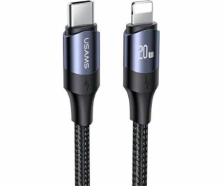 Usams USB-C – Lightning kabel 2 m černý (6958444973319)