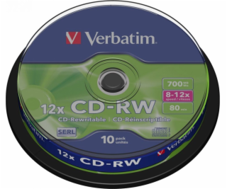 Verbatim CD-RW 700 MB 12x 10 kusů (43480)