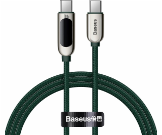 Baseus USB-C - USB-C USB kábel 1 m Zelený (BSU2774GRN)