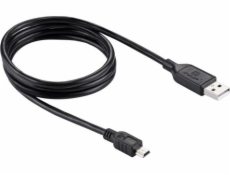 Puluz USB-A - miniUSB USB kabel 1 m černý (SB4137)