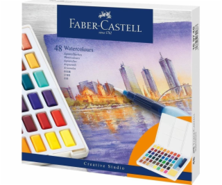 Faber-Castell CS akvarelové barvy kostky 48 barev