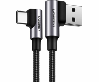 Uzelený USB-A - USB-C kabel USB 2 m šedý (63791)