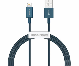 Kábel USB na iP 2,4A 1m (modrý)