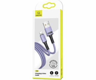 Usams USB-A – Lightning kabel 1 m fialový (69866-uniw)