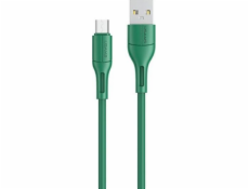 Usams USB-A - microUSB USB kabel 1 m Zelený (SJ502USB04)