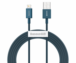 Kábel USB na iP 2,4A 2m (modrý)