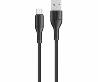 Usams USB-A - microUSB USB kabel 1 m černý (SJ502USB01)