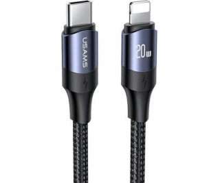 Usams USB-C – Lightning kabel 1,2 m černý (6958444973302)