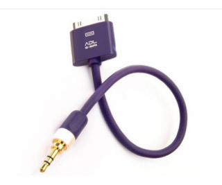 Furutech ADL Apple 30 pin - Jack 3,5mm 0,1m kabel, fialový