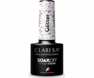 Claresa Claresa Soak Off UV/LED Glitter hybridní lak 2 5g