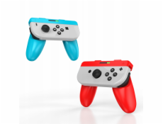 Rukojeti JYS Handgrip pro Joy-Con, modré a červené