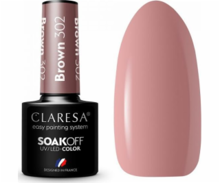 Claresa Soak Off UV/LED Brown hybridní lak 302 5g