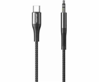 Awei USB-C USB kabel – mini Jack 3,5 mm černý (6954284001...