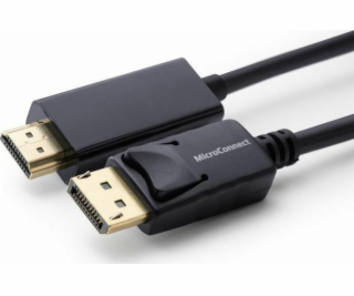 MicroConnect DisplayPort - HDMI kabel 10m černý (MC-DP-HD...