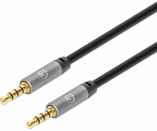 Manhattan Jack 3,5 mm - Jack 3,5 mm kabel 2 m šedý (355995)