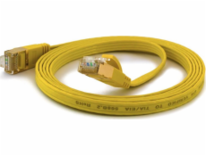 Wantec Wantec flates CAT6A FTP Patch Cable - 0,2 m - Cat6a - F/UTP (FTP) - RJ- 45 - RJ- 45 - žlutý (7058)